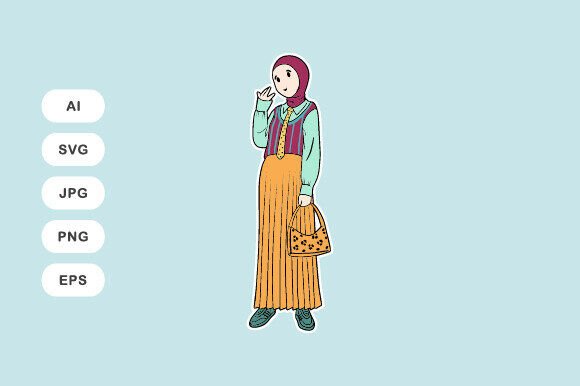 Download Eclectic Hijab Look - Premium Bundle