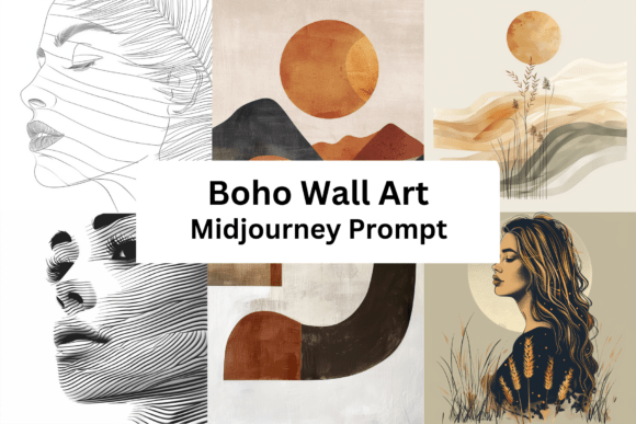 Download Prompt for Boho Wall Art - Premium Bundle